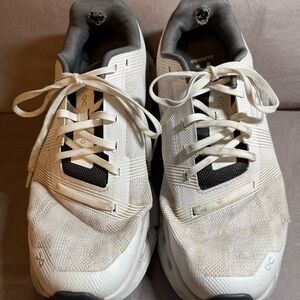 On Women's CloudGo Cloudtec White Silver Gray Size 9 EU 40.5 UK 7